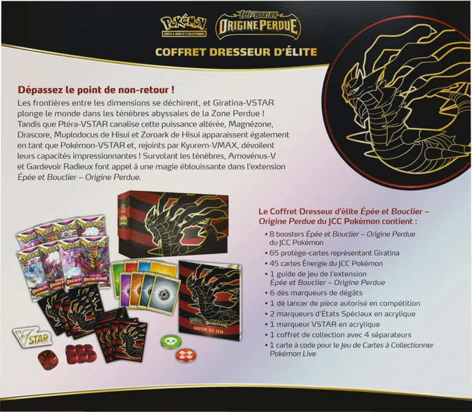Fichier:Coffret Dresseur d'élite Épée et Bouclier Origine Perdue Verso.png