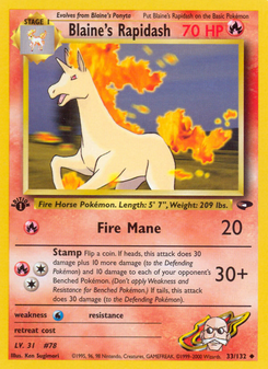 Blaine's Rapidash (Gym Challenge 33)