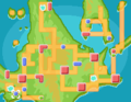 Localisation de Bonaugure dans Pokémon Diamant, Perle et Platine.
