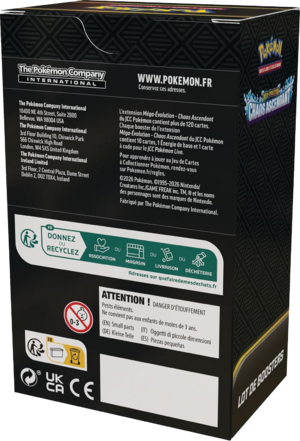 Lot de boosters Méga-Évolution Chaos Ascendant Verso.png