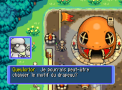 ...et d'exprimer ses talents d'artistes avec le drapeau de la Base.