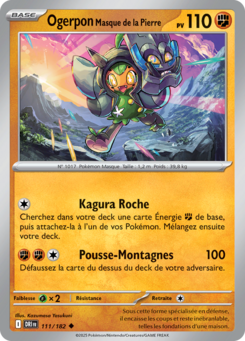 Ogerpon Masque de la Pierre (Écarlate et Violet Rivalités Destinées 105)
