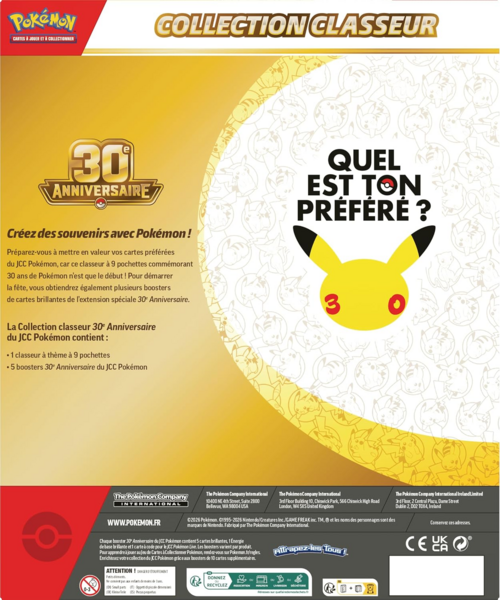 Fichier:Collection classeur 30e Anniversaire Verso.png
