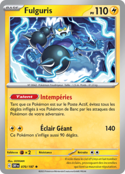 Fulguris (Écarlate et Violet Flammes Obsidiennes 070)