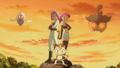 Sepiatop (de James), Miaouss (Team Rocket) et Pitrouille (de Jessie)