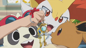 XY092 - Pandespiègle, Roussil et Évoli de Serena.png