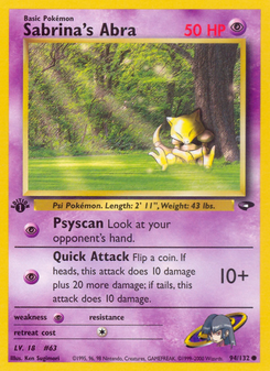 Sabrina's Abra (Gym Challenge 94)