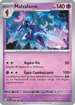 Malvalame (Écarlate et Violet Destinées de Paldea 040)