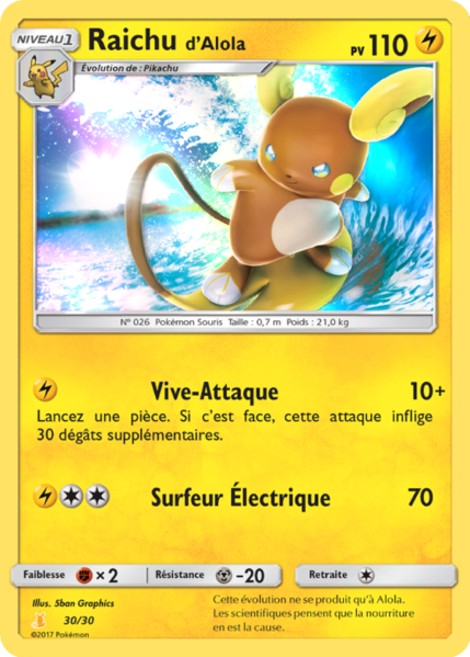 Fichier:Carte Soleil et Lune Kit du Dresseur Raichu d'Alola 30.png
