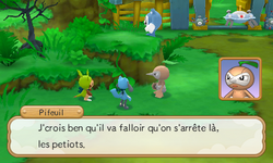 Face à l'armée protégeant la 2e entrée, ils décident alors de rentrer.