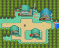 Bourg Geon dans Pokémon Or HeartGold et Argent SoulSilver.