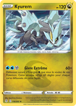 Kyurem (Épée et Bouclier Évolution Céleste 116)