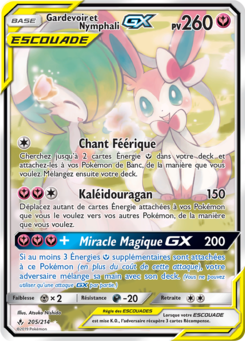 Gardevoir et Nymphali-GX (Soleil et Lune Alliance Infaillible 205)