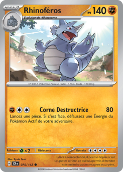 Rhinoféros (Écarlate et Violet Couronne Stellaire 075)
