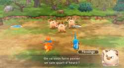 Le combat contre les Férosinge.