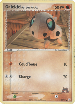 Galekid de Team Magma (EX Team Magma VS Team Aqua 58)