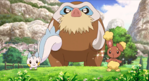 Pachirisu, Mammochon et Laporeille d'Aurore - Film 12.png