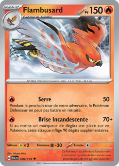 Flambusard (Écarlate et Violet Évolutions à Paldea 030)
