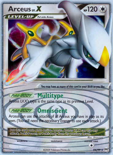 Arceus LV X Platinum Arceus 94 Pok p dia