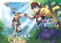 Artwork pour les jeux Pokémon : Let's Go, Mange-gadoue et Let's Go, La bête.