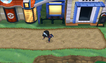 Kalem devant le funiculaire de Port Tempères dans Pokémon X et Y.