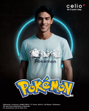 Celio t-shirt bleu Inde 2025.png