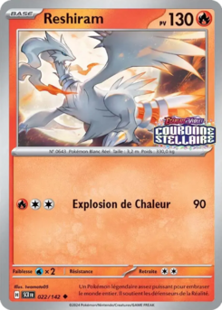 Reshiram (Écarlate et Violet Couronne Stellaire 022)