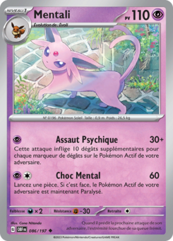Mentali (Écarlate et Violet Flammes Obsidiennes 086)