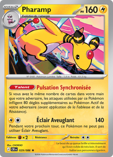 Pharamp (Méga-Évolution Chaos Ascendant 029)