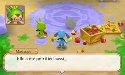 De retour à Loliloville, les habitants sont tous pétrifiés, y compris Sucroquin.