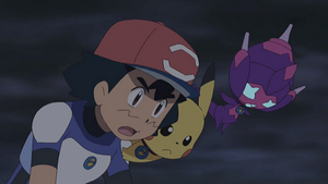 SL090 - Pikachu et Vémini de Sacha (Flash-back).png