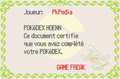 Pokédex de Hoenn (capture d'écran RSE)