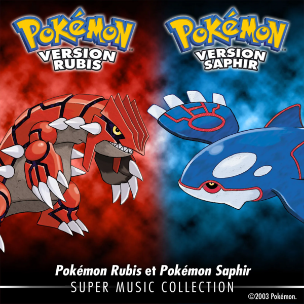 Fichier:Pochette Pokémon Rubis et Pokémon Saphir Super Music Collection Recto.png