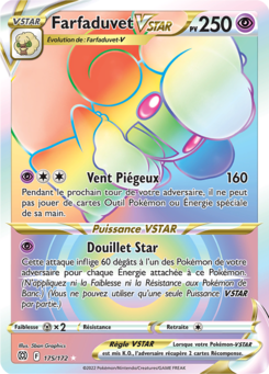 Carte Pokémon Dracaufeu Vstar arc en ciel