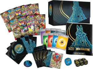 Coffret Dresseur d'élite Méga-Évolution Méga-Lucario Contenu.png