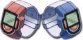 Artwork de la Pokémontre dans Pokémon Diamant et Perle, fille et garçon.