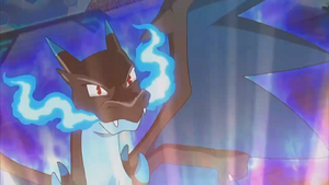 XY132 - Méga-Dracaufeu X d'Alain (Flash-back).png