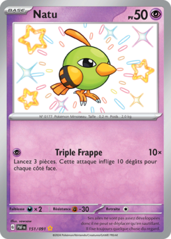 Natu (Écarlate et Violet Destinées de Paldea 151)
