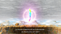 La Plume Arc-en-Ciel dans Pokémon Donjon Mystère : Équipe de Secours DX.