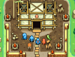 La Base en plein travaux.