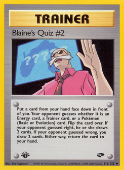 Blaine's Quiz 2 (Gym Challenge 111)