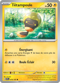 Têtampoule (Écarlate et Violet Flammes Obsidiennes 074)