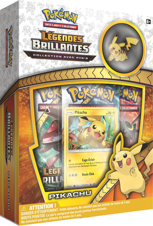 Collection avec pin's Légendes Brillantes Pikachu.png