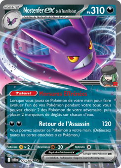 Nostenfer-ex de la Team Rocket (Écarlate et Violet Rivalités Destinées 122)