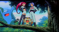 Miaouss (de la Team Rocket) et Qulbutoké (de Jessie)