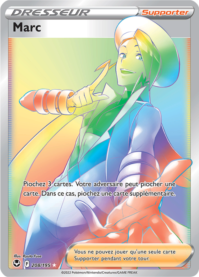 Marc - 194/195 - Dresseur Ultra Rare Full Art - Carte Pokémon Tempête Argentée EB12 main image 0
