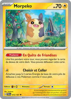 Morpeko (Écarlate et Violet Mascarade Crépusculaire 072)