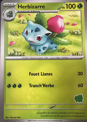 Carte Mon premier combat Bulbizarre Herbizarre.png