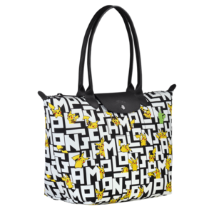 Longchamp Sac épaule logo trois quart.png