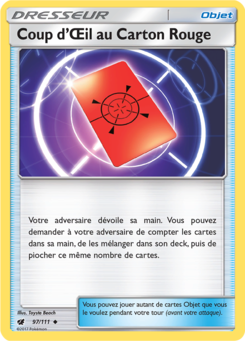 Coup d'Œil au Carton Rouge (Soleil et Lune Invasion Carmin 97)